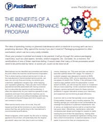 benefits planned maintenance